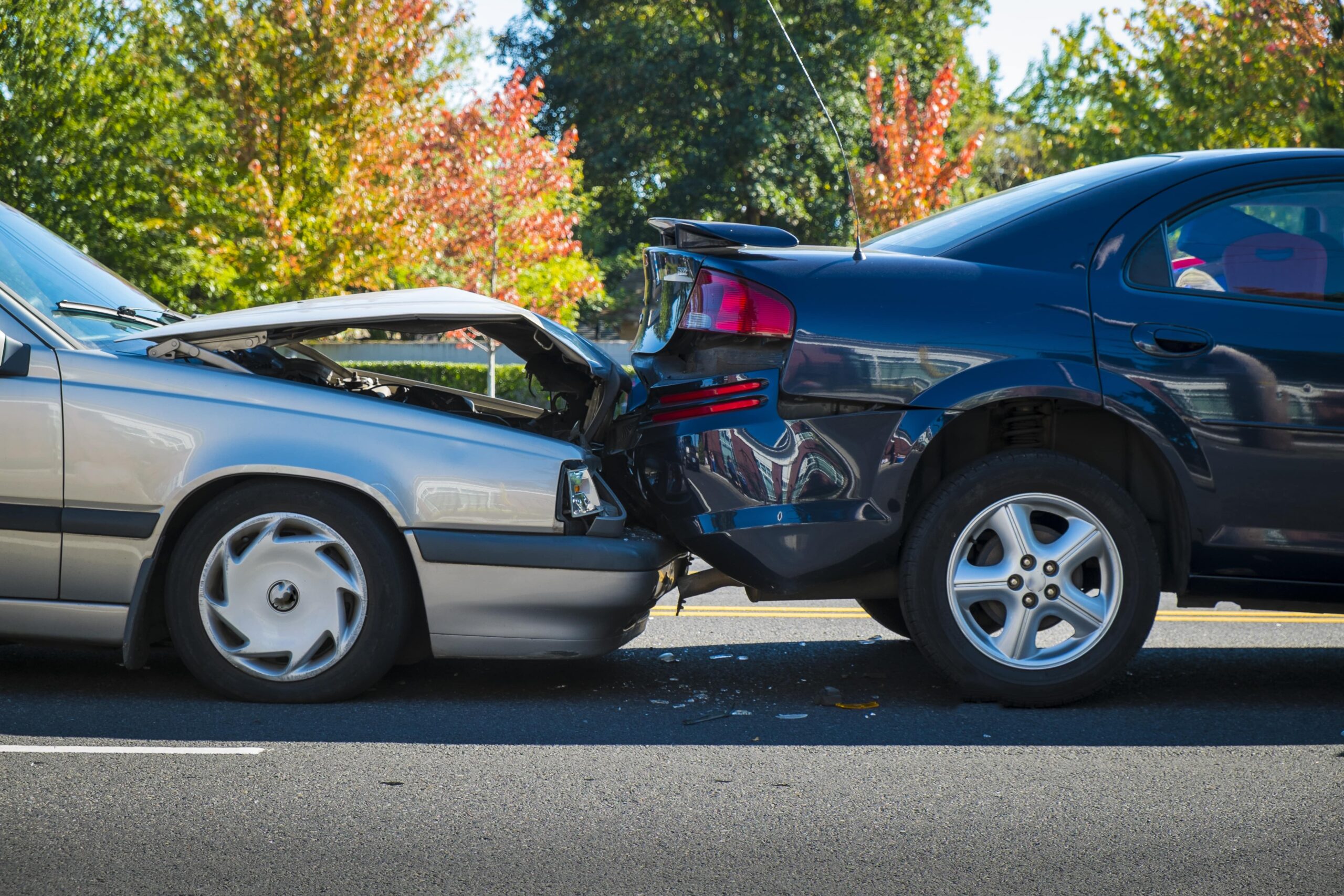 Rear-End Collision of Two Sedans